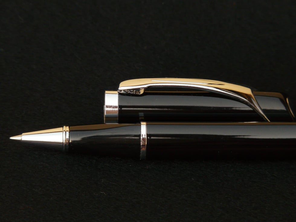 Luxury Pen on Black Background